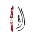 thumbnail image 2 of 68 inch Recurve Bow Takedown 18-40lb Aluminum Riser Archery Target Hunting Shooting F158（red）, 2 of 9