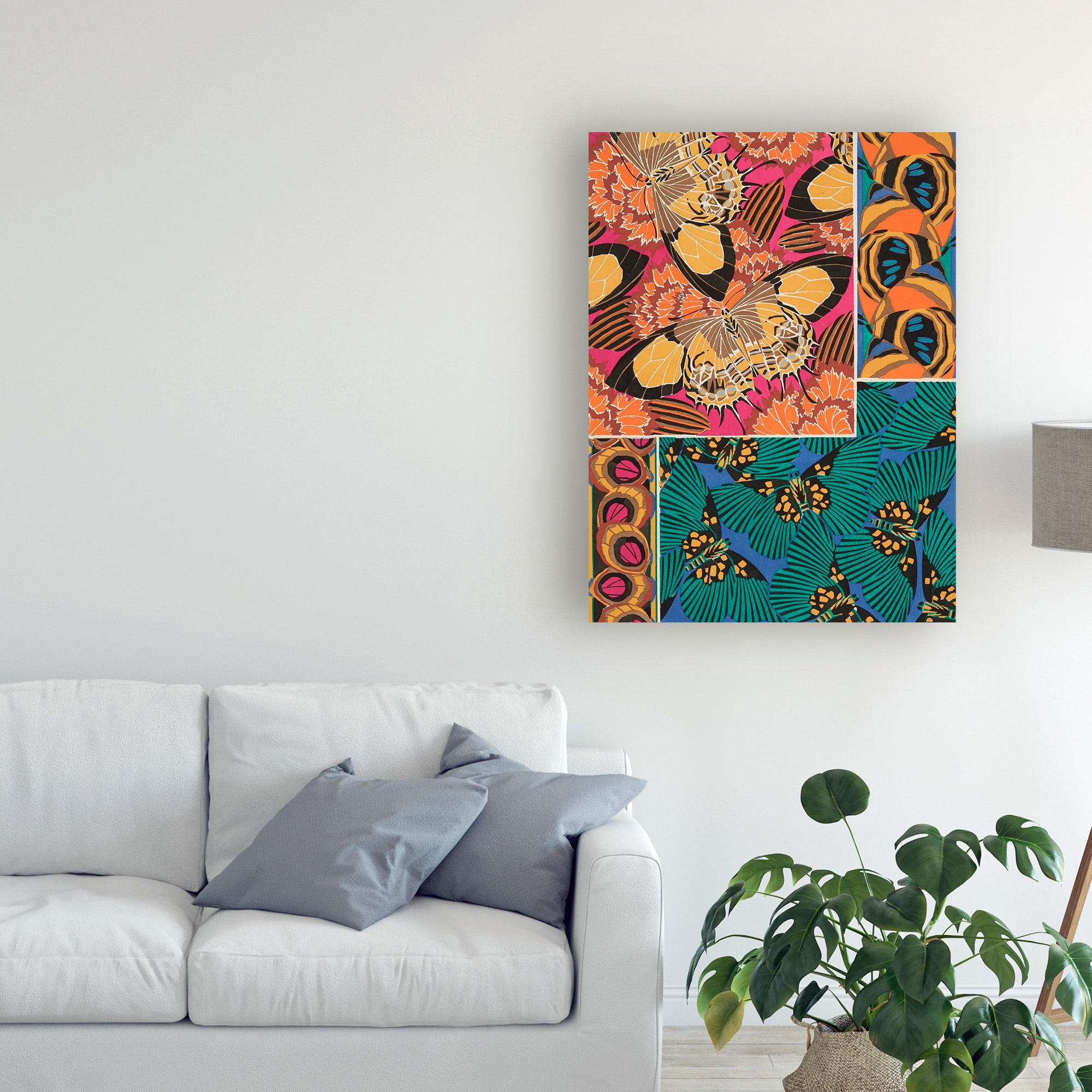 Trademark Fine Art 'Decorative Butterflies III' Canvas Art by Eugene Seguy