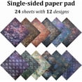thumbnail image 5 of Scrapbook Paper Pad for DIY Album Scrapbook Greeting Card Background Paper Prussian Blue 152x152x0.2mm Paper, 5 of 8
