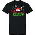 thumbnail image 3 of Inktastic Mawmaw Claus with Christmas Santa Hat and Snowflakes T-Shirt, 3 of 5