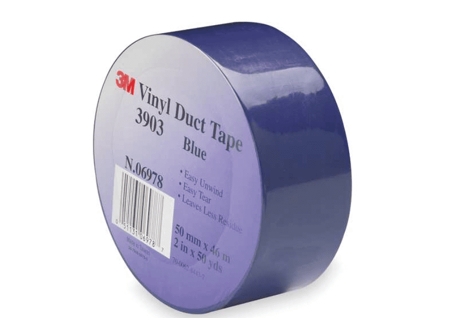 Duct Tape, 2 x 50 yd, 6.5 mil, White, Vinyl