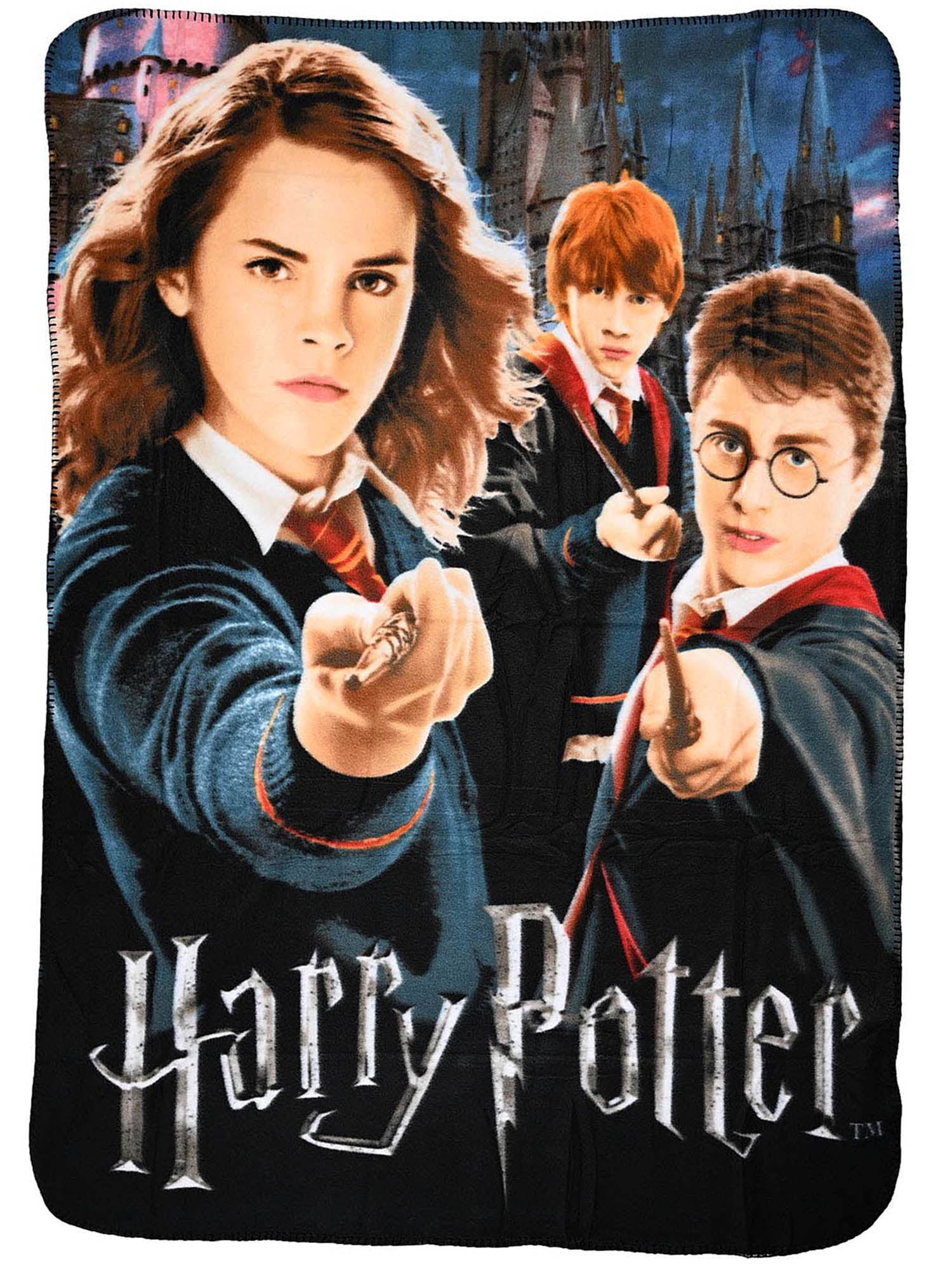 Harry Potter Friends Throw Blanket 45" x 60" Ron Hermione Hogwarts School