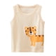 thumbnail image 1 of Gibobby Blusa Casual Para Niños Niños pequeños, bebés, niños, niñas, animales de dibujos animados, sin mangas, chaleco de cuello redondo, camisetas, camisetas, ropa para niños(Beige, 5 Años), 1 of 3