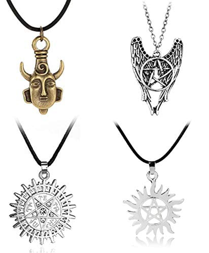 Supernatural Sam Dean Winchester inspired Protection Symbol Charm necklace 