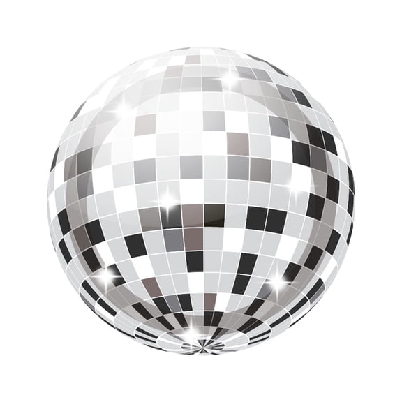 20 Pack Disco Silver Paper Plates 7 Inch For Party Decorations Wedding Birthday Or Women'S Celebration Events
