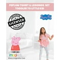thumbnail image 2 of Peppa Pig Toddler Girls Peplum T-Shirt and Leggings Outfit Set Toddler to Little Kid, 2 of 5