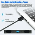 thumbnail image 4 of Dsseng USB Computer Speakers for Desktop or PC  Mini Clip-on Laptop Sound Bar Stereo Wired PC Speakers for TV Desktop Laptop Tablets Monitor Notebook, 4 of 8
