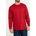 thumbnail image 4 of Hawx Work Gear Men's Fr Logo Long Sleeve Work T-Shirt Red, 4 of 6