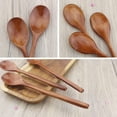 thumbnail image 4 of Wooden Spoons, 6 Pieces 9 Inch Wood Soup Spoons for Eating Mixing Stirring, Long Handle Spoon with Japanese Style Kitchen Utensil, ADLORYEA Eco Friendly Table Spoon, 4 of 7