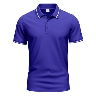 WITH YOU POLO TOPS ブルー Polo Shirts In Blue | Fast & FREE Shipping at $59 | Jiffy