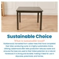 thumbnail image 5 of ECR4Kids 30in x 30in Square Hardwood Table with 22in Legs, Childrens Furniture, Grey Wash, 5 of 9