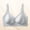 Gray, variant on Comfortable Womens Everyday Bras With Underwear Shorts Push Up White Polka Dots No Underwire Bras,XL