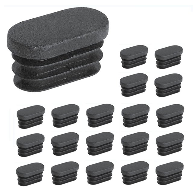 Tapas de extremo de plástico YONGSHENG Para tubos de patas de muebles 15x30mm ovaladas