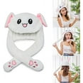 thumbnail image 3 of Cute Bunny Hat Ear Moving Jumping Hat Funny Animal Plush Rabbit Hats, 3 of 5