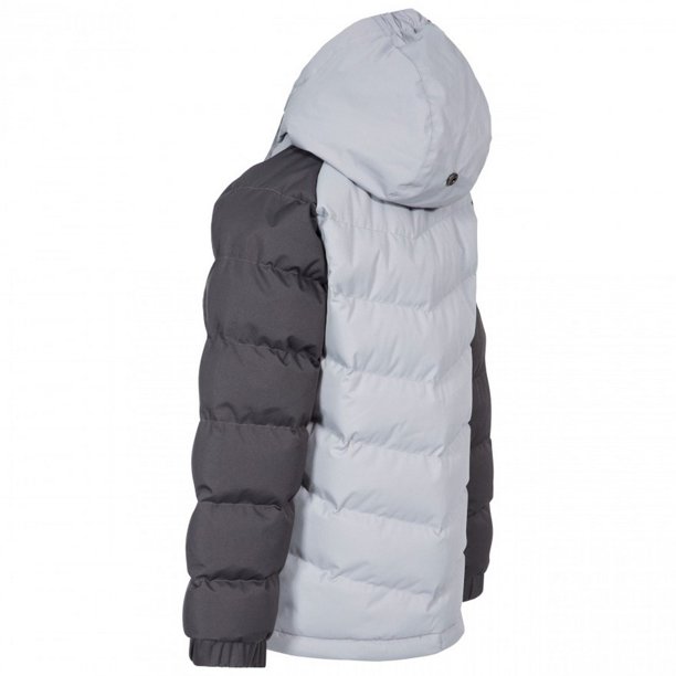 Trespass - Chaqueta impermeable acolchada modelo Sidespin infantil (Azul, Blanco)
