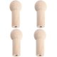 thumbnail image 2 of BRILLAR Ganchos de madera natural para montaje en pared, organizador multifuncional para albornoz, sombrero y toallas para decoración de habitaciones, 2 of 5