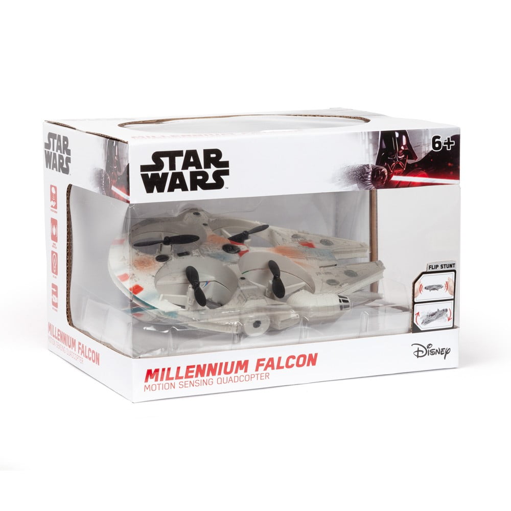 World Tech Toys Star Wars Millennium Falcon Motion Sensing Quadcopter Drone, Ages 6+