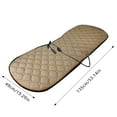 Lmniu 12V Heated Car Seat Cushion Usb Heated Back Seat Pad With Down Alternative Layer For