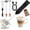 Dynamic Black & Copper, variant on Rechargeable Milk Frother Handheld - Frother Wand, Drink Mixer, Electric Whisk Frother, for Cappuccinos, Matcha & Protein Powder - Ultra Metal 3 Whisk, 1800mAh Black