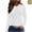 White, variant on Oplxuo Shirts for Women Long Sleeve Workout Tops V-Neck UPF 50+ UV Sun Shirt Quick Dry Performance Tees Swim Tops