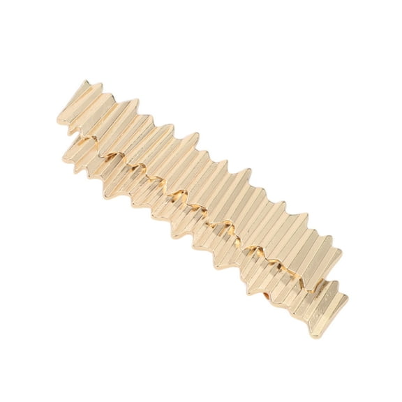 Unique Bargains 1 Pc Fashion Wave Hair Clips for Home Gold Tone
