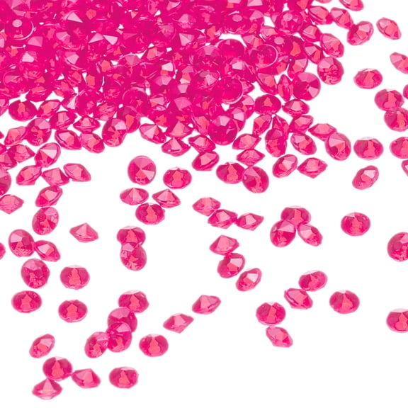 10000Pcs Confeti para Bodas, Decoración de Centro de Mesa, Fiestas de Despedida de Soltera (Rojo Rosa, 3mm)