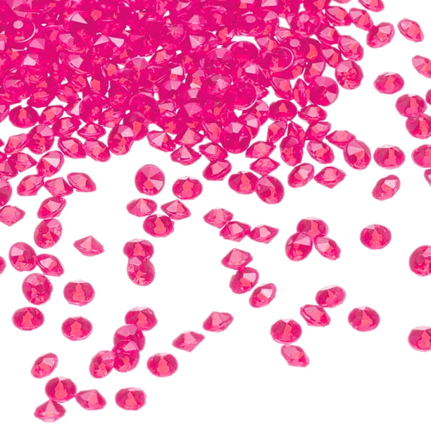 10000Pcs Confeti para Bodas, Decoración de Centro de Mesa, Fiestas de Despedida de Soltera (Rojo Rosa, 3mm)