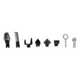 thumbnail image 4 of Cutter Head Tool Cutter Head for Dredging Pipe Plunger Drain Cleaner Combination Black 8pcs, 4 of 8