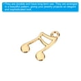 thumbnail image 5 of Unique Bargains Metal Pendants Drops, 100 Pack Musical Note Shape Mini Pendant for Jewelry Making DIY, Golden, 5 of 5
