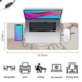thumbnail image 5 of Long Mouse Pads for Desk,Brown Boho Line Art Face and Plant Desk Mats on Top Of Desks, Desk Mouse Pad Extra Large with 3mm Non-Slip Base and Stitched Edge for Gaming,Work,Home 31.5"x11.8", 5 of 5
