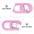 thumbnail image 3 of 2pcs Webcam Cover Slide Ultra-Thin Web Camera Cover Cartoon Cat Cam Covers, 3 of 9