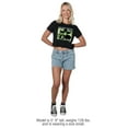 thumbnail image 3 of The Wizard of Oz Wicked Witch Women's Crop Top T-Shirt, Black, Medium, 3 of 4