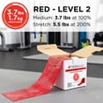 thumbnail image 3 of THERABAND Resistance Band, Red, Medium, 50-Yard Roll, Elastic Band for Strength Training, Stretching, Yoga, Pilates, Physical Therapy, Portable & Cut-to-Length, Color-Coded Levels, 3 of 10