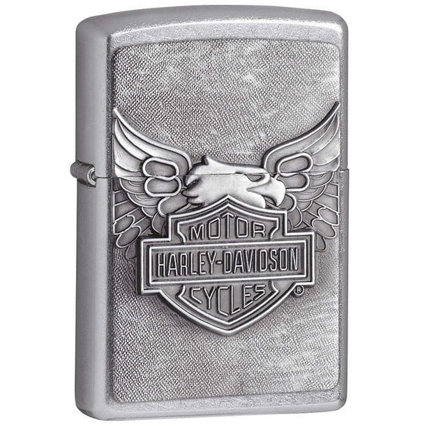 Zippo Lighter 20230 Harley-Davidson Eagle Classic Style Emblem Street  Chrome Pocket Lighter