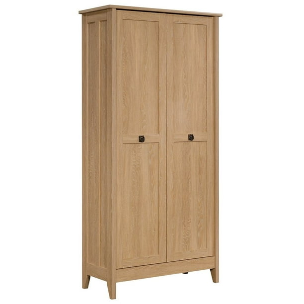 Sauder August Hill Engineered Wood Tall Storage Cabinet in Dover Oak ...