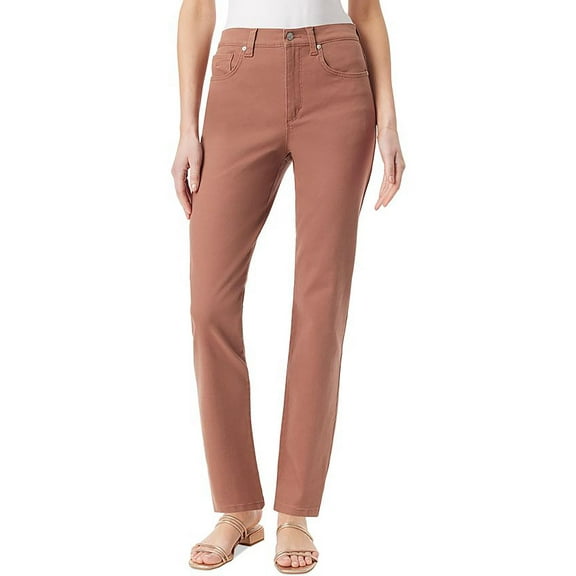 Gloria Vanderbilt Womens S Cotton Straight Leg Pants