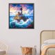 thumbnail image 4 of Kit de pintura por números sobre lienzo, arte al óleo artesanal, imagen de la isla del faro, 40x40cm, 4 of 9