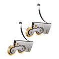 thumbnail image 4 of deevoka 2x Sliding Patio Door Roller Assembly Replacement Professional for Closet Doors Hardware Multifunctional Silent Copper Wheel Double Concave Wheel, 4 of 9