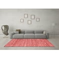 thumbnail image 3 of Ahgly Company Indoor Square Abstract Red Contemporary Area Rugs, 6' Square, 3 of 4
