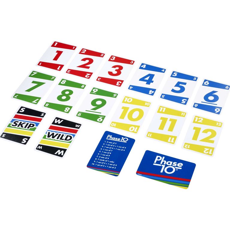 Phase 10 Card Game for 2-6 Players Ages 7 Years and Up