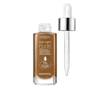 L'Oreal Paris True Match Hyaluronic Tinted Serum Foundation Makeup, 8.5-9.5 Medium Deep, 1 fl oz