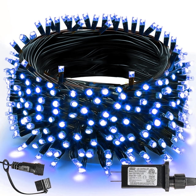 Guirnalda de luces para exteriores TW SHINE 200 LED, 20 m, azul, resistente al agua