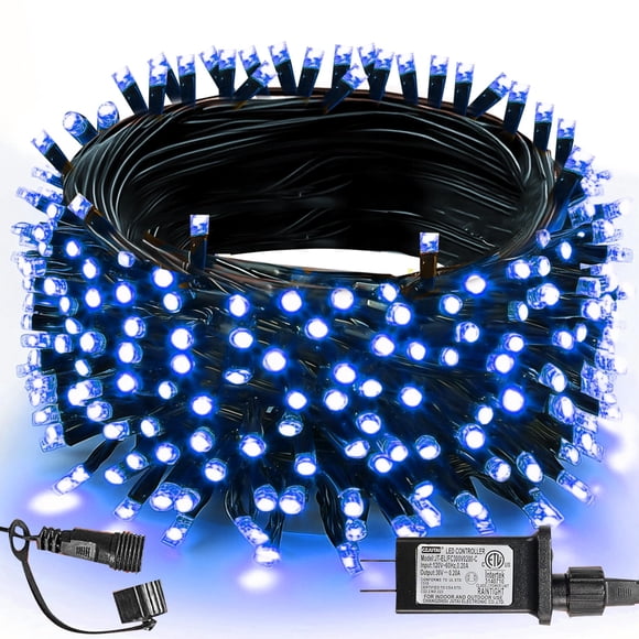 Guirnalda de luces para exteriores TW SHINE 200 LED, 20 m, azul, resistente al agua