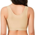 thumbnail image 6 of Bras for Women,Post Front Closure Compression Bra for Women Featuring Adjustable Support Band and Comfortable Wireless Design,Sports Bras for Women,Beige,M, 6 of 8