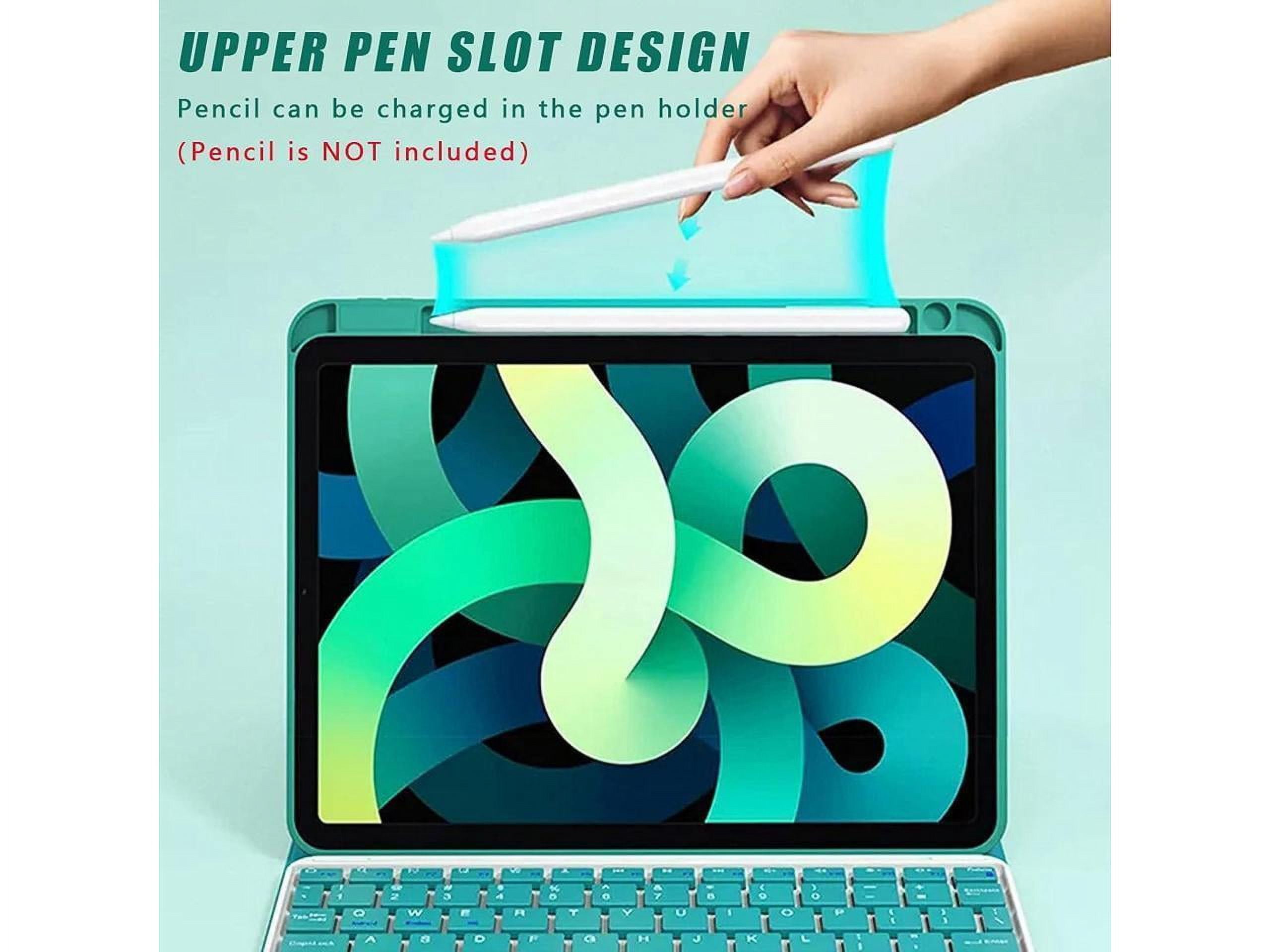 Touchpad Keyboard Case for iPad 10.2 inch 9th 8th 7th 2021/2020/2019, iPad Pro 10.5 inch/iPad Air 3 10.5, Smart Stand Cover with Detachable Wireless Magnetic Keyboard, Pencil Holder