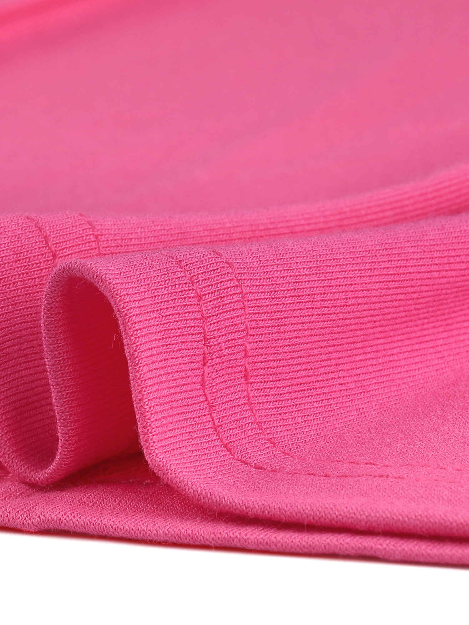 DARING DIVA Women's Slim Fit Pullover Boat Neck Stretchable T-Shirt M Hot Pink