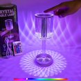 thumbnail image 1 of Jinsinto 16 Colors Changing RGB Touch Lamp, Acrylic Table Lamp with Remote Control and USB Charging, Diamond Bedside Lamp for Bedside Table, Living Room, Bedroom, Party Decor, 1 of 5