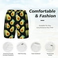 thumbnail image 5 of Gaeub Flowers Avocado Mens Swim Trunks Stretch Beach Shorts Quick Dry for Men Swim Shorts Swimwear with Pockets- Large, 5 of 9