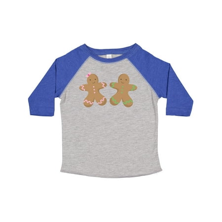 

Inktastic Twin Gingerbread Boy and Girl Co Gift Toddler Boy or Toddler Girl T-Shirt