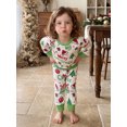 thumbnail image 4 of RUINIXCW Toddler Baby Christmas Outfit Print Long Sleeve Sweatshirt and Pants 2Pcs, 4 of 8